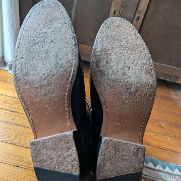 Frye Dorado Black Leather Riding Boots - 7 - Picture 8 of 9